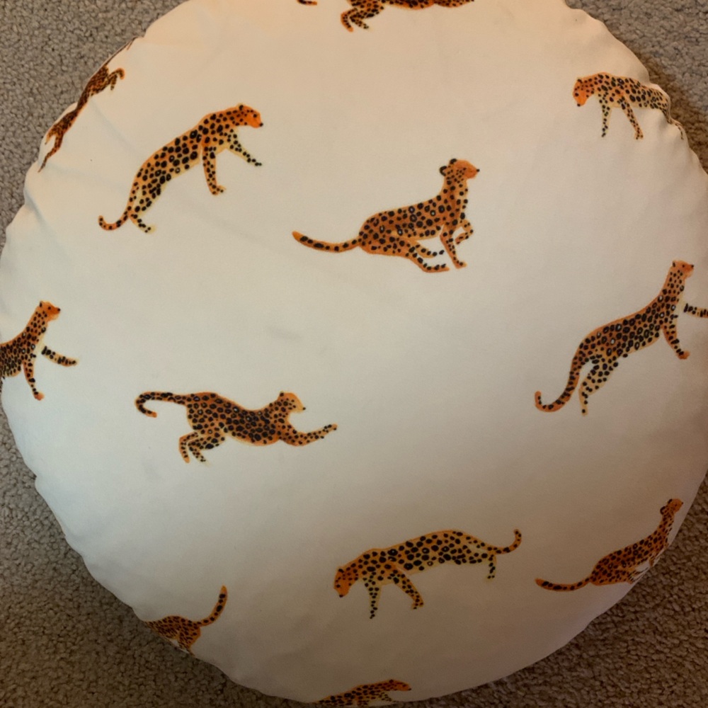 Anthropologie Cream Pillow